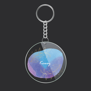 Open image in slideshow, Winter Floral Name Keychain
