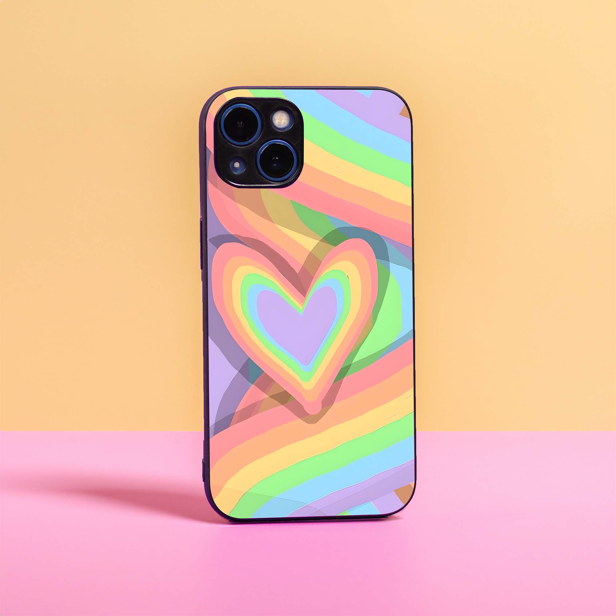 Pastel Rainbow Glass Case