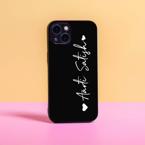 Customised Black Name Case Mobile Cover – Pop It Out