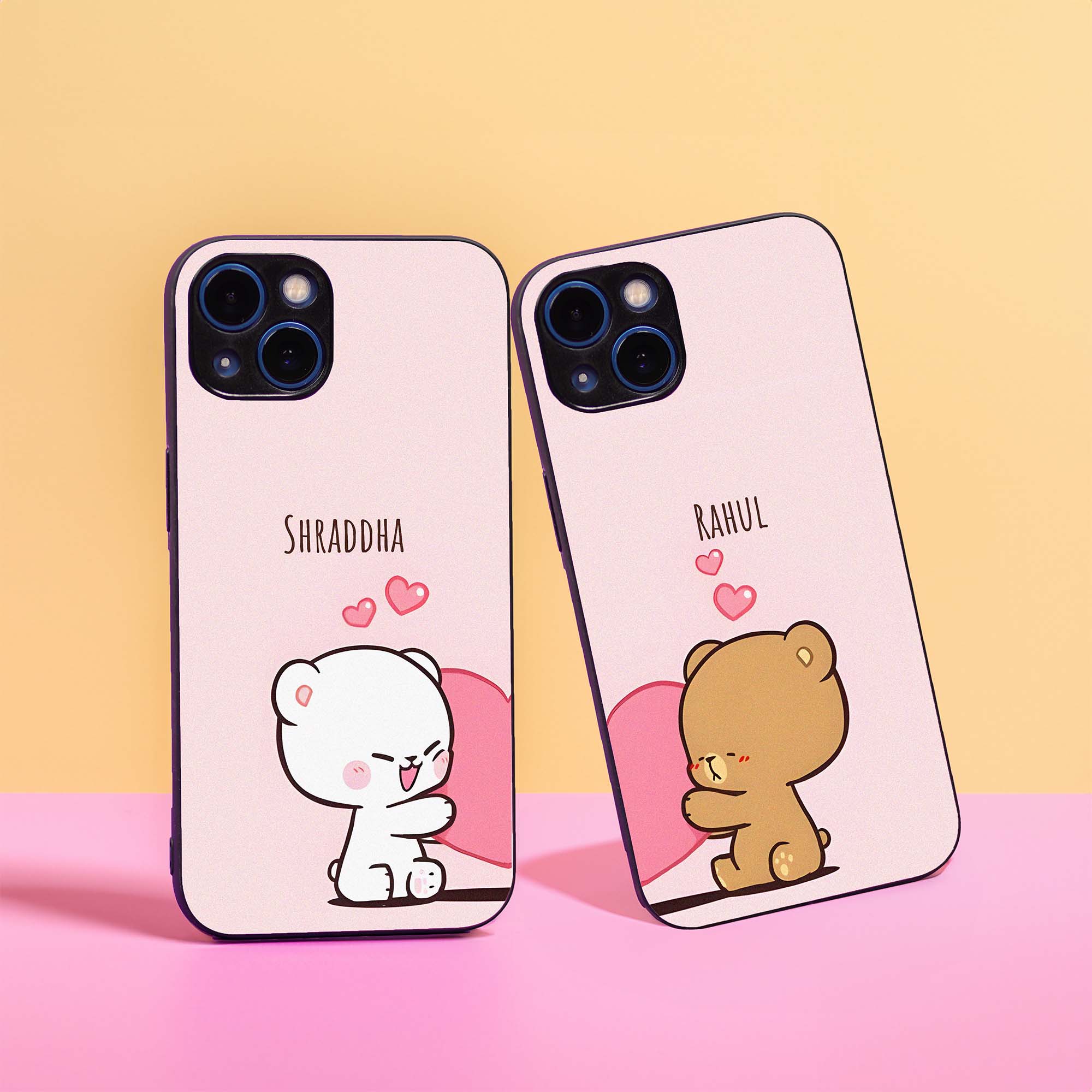 Cute Couple Name Case Mobile Cover – Pop It Out