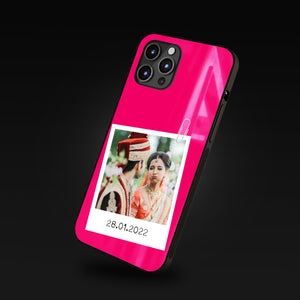 Open image in slideshow, Personalized Photo Phone Glass Case with Customized Year
