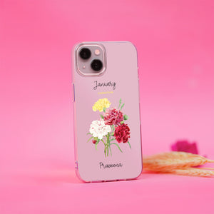 Open image in slideshow, Carnation Floral Silicon Name Case
