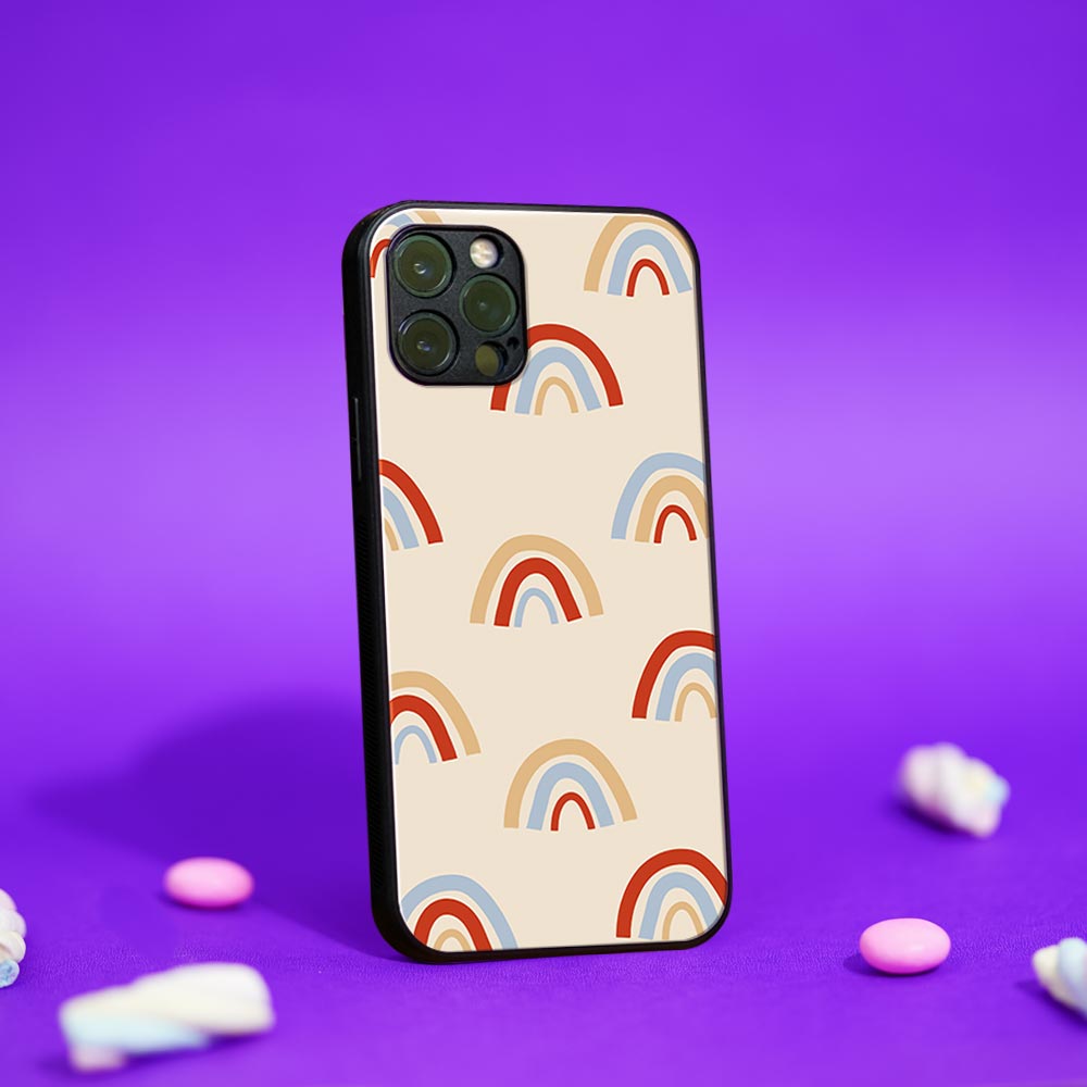 Rouge marble printed glass case