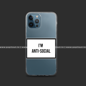 Open image in slideshow, Anti Social Silicon Clear Case
