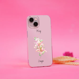 Open image in slideshow, Lily Floral Silicon Name Case
