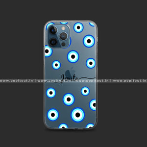 Open image in slideshow, Evil Eye Name Silicon Clear Case
