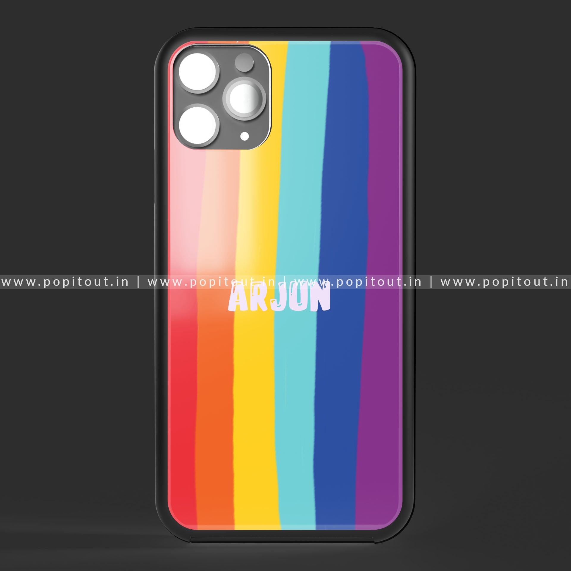 Rainbow Glass Case  Customised Mobile Cover – Pop It Out