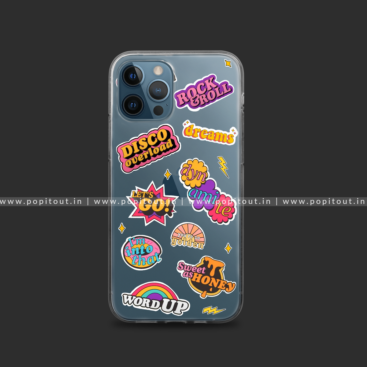 Sticker Silicone Case Trendy Phone Covers Pop It Out