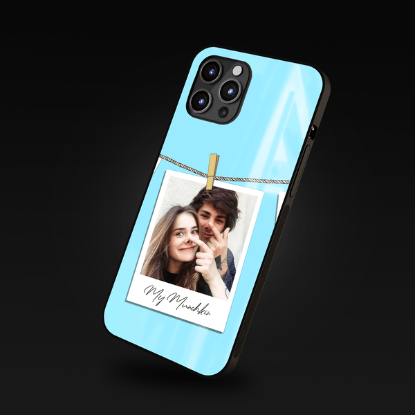 Instant Memory Photo Clip Frame Customized Phone Glass Case