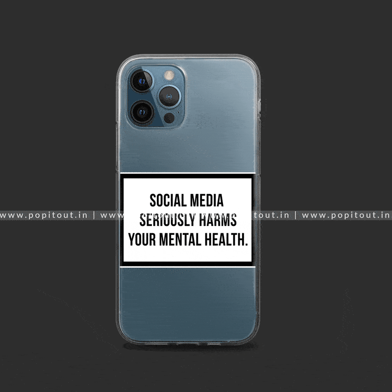 Social Media Slogan Silicon Clear Case
