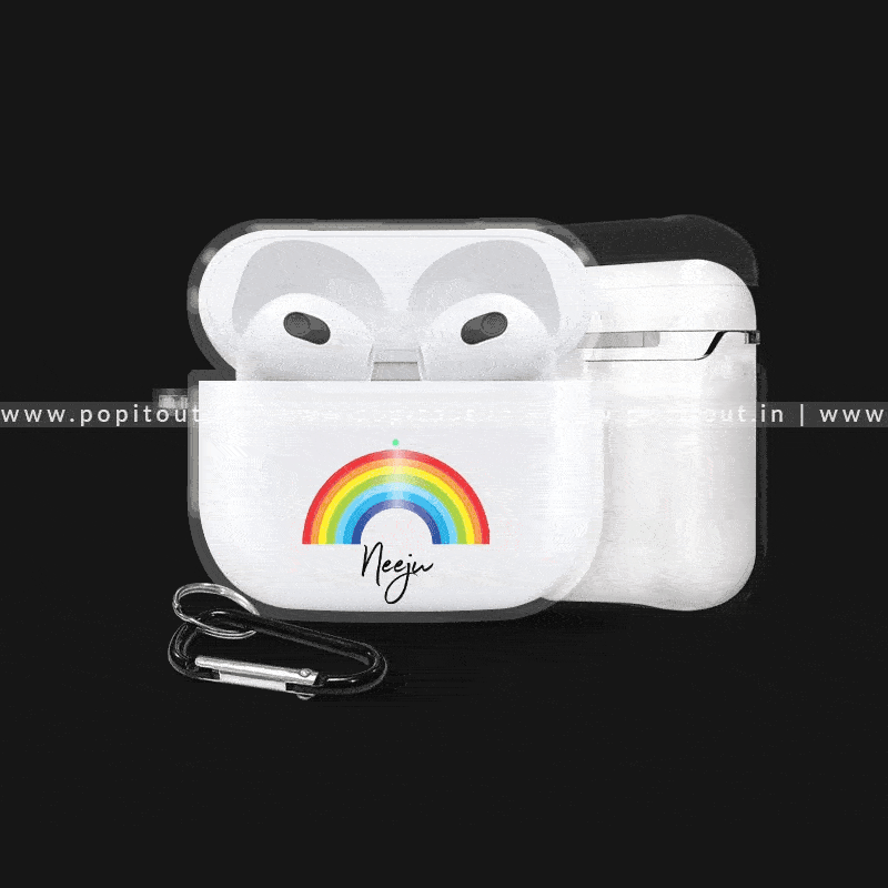 Rainbow Name airpods case