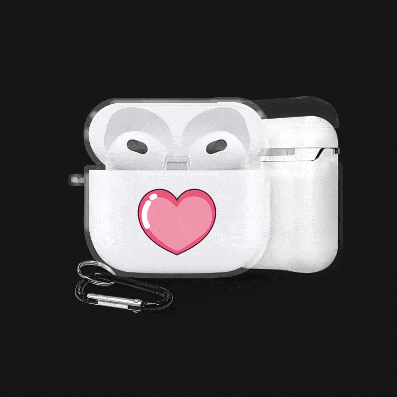 Lil Pink Heart Airpods Cases